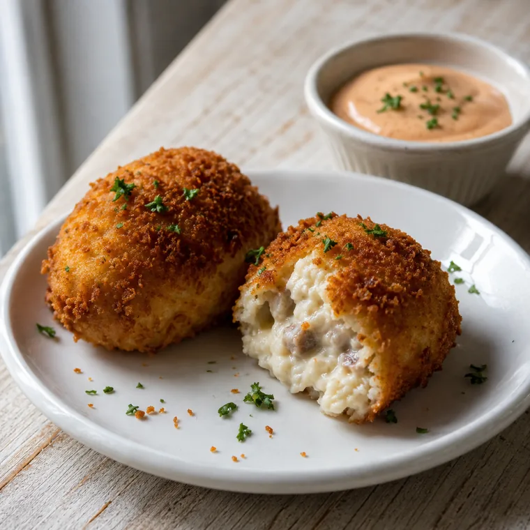 Croquetas con salsa